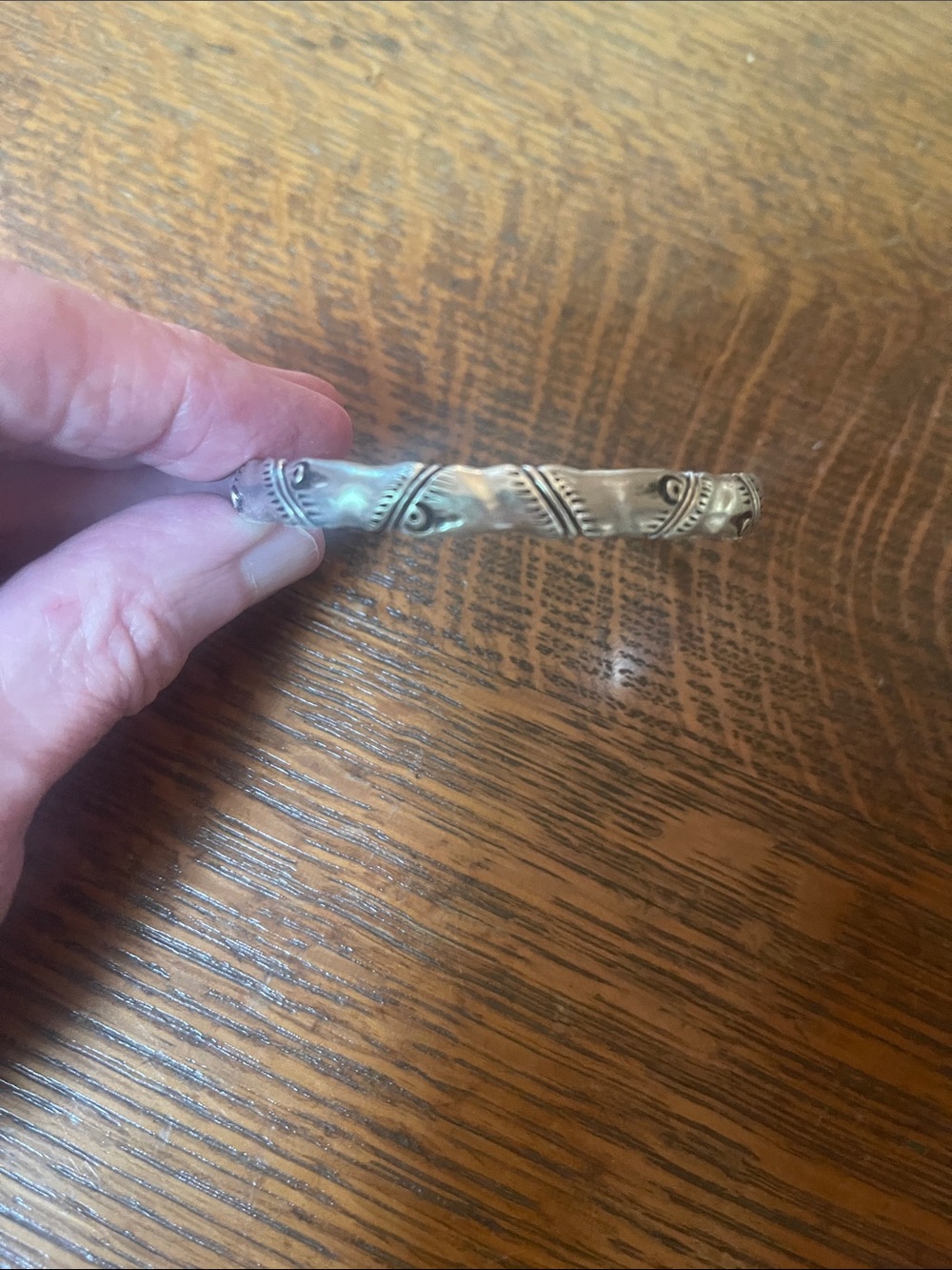 Silver (925) cuff - Picture 4 of 4